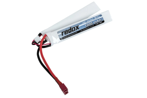 Redox 1000 mAh 7.4 V 20C LiPo battery (1+1) Dean
