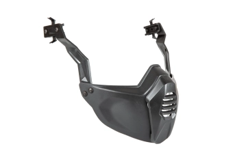 Demi-masque pour casqueet casque- noir