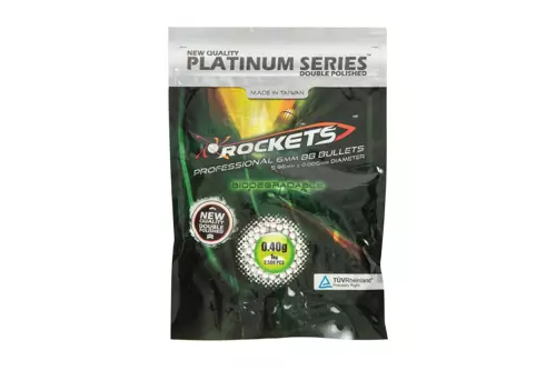 Billes biodegradable 0.40g Rockets Platinum 1 kg