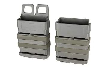 Jeu de 2 étuis FAST pour chargeurs 5.56 - vert feuillage