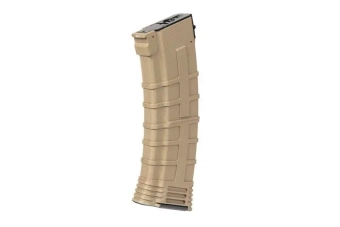 Chargeur Hi-cap 500 balles pour répliques AK - Tan