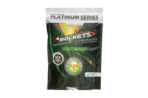 BBs biodegradable 0.32g Rockets Platinum 1 kg
