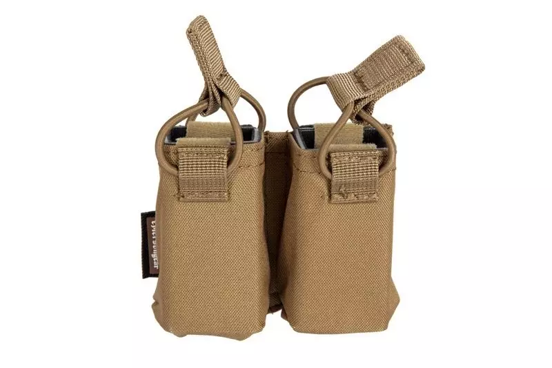 Double Pistol Pouch For Skeleton Vests - Coyote Brown