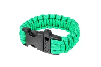 Survival Bracelet (Fastex) - Green