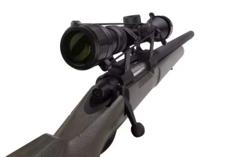 SW-04J Army Sniper Rifle Replica with scope and bipod (Upgraded) - olive