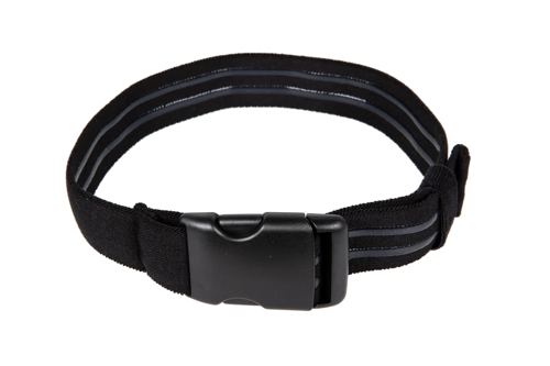 Corbata con panel en el muslo - Negra