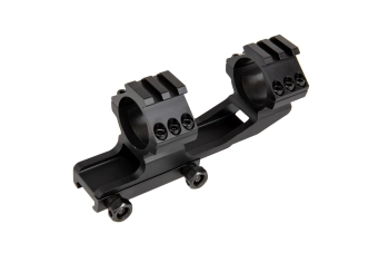 One-piece angled scope mount + upper RIS - Black