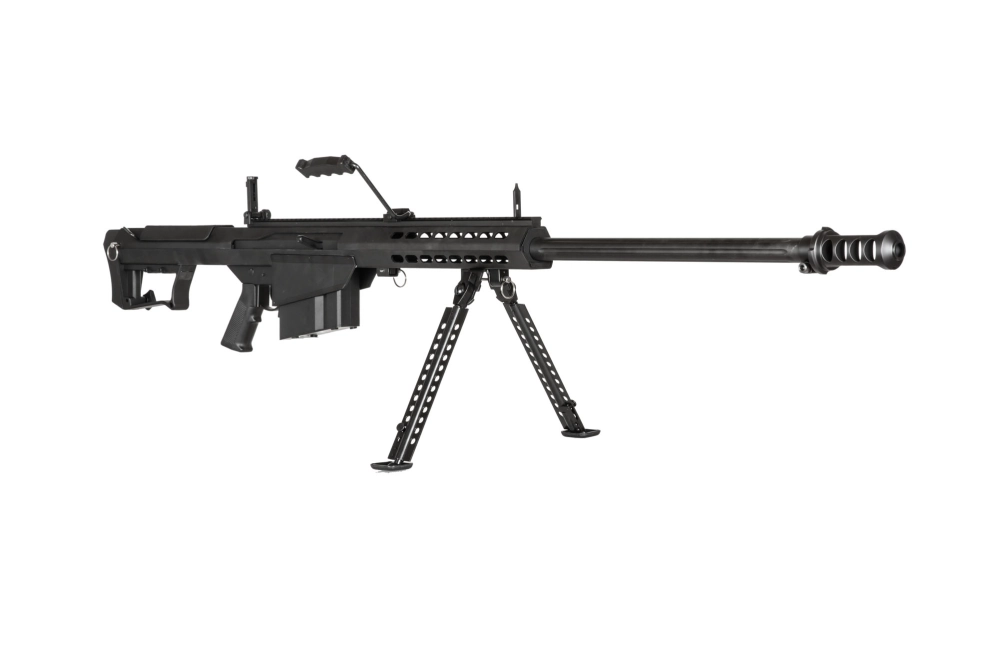 Replika karabinu Barrett® M107-S z dwójnogiem - Czarna