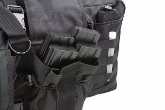 Doble funda arma 90cm - negro