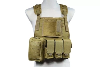 Taktická vesta typ MBSS (LaserCut) - Tan