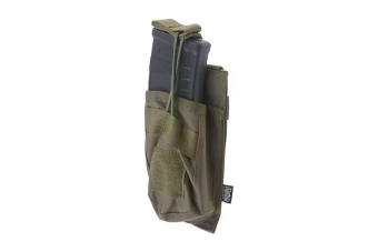 Pochette individuelle OPEN pour chargeur AK - vert olive