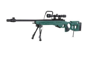 Karabin snajperski ASG Snow Wolf SW-98 z lunetą i dwójnogiem