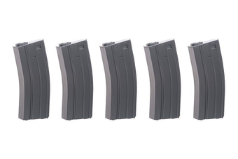 Juego de 5 magasynks mid-cap para 70 balas para M4/M16 - gris