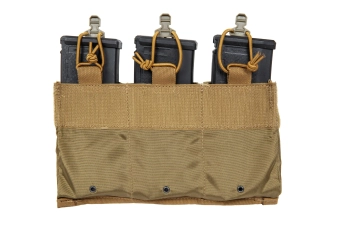 Trojitá taktická vložka pro zásobníky ráže 7,62 mm Wosport Coyote Brown