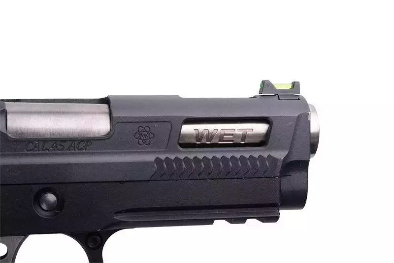 Pistola de airsoft Hi-capun Brontosaurio de 3,8 fuerzas - negro