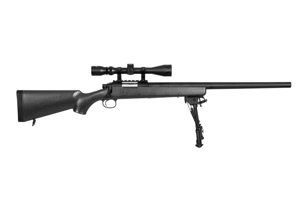 Réplique de fusil de précision SW-10 (avec lunette et bipied) - noir  