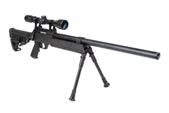 Fusil airsoft fusil de sniper MB13D avec lunette et bipode