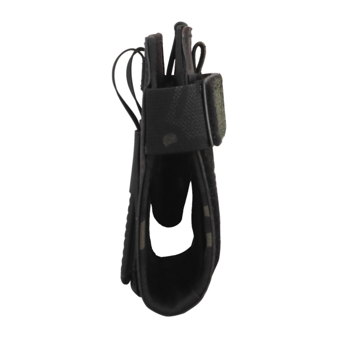 Funda táctica para teléfono Wosport MC Black con soporte plegable