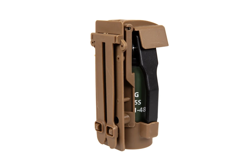 Atrapa granatu Flashbang z ładownicą - Tan