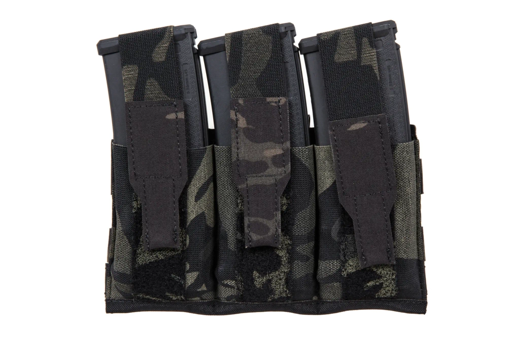 Triple magazine loader with flap Wosport MC Black