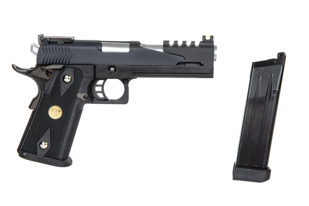 Pistola de airsoft Hi-capa 5.1 Dragon B (Full Auto) - negro