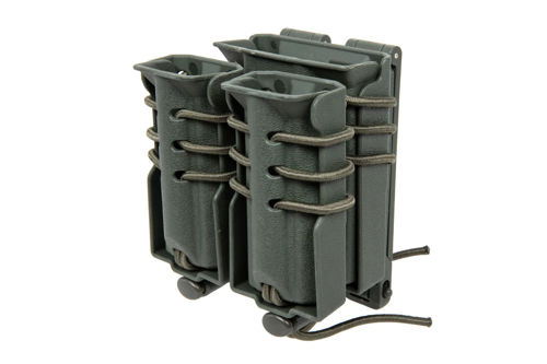 Nosič na 2 zásobníky pro 9mm a zásobník pro M4/M16 Wosport Urban Assault Quick Pull Olive