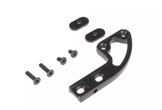 Aluminum flashlight mount - black