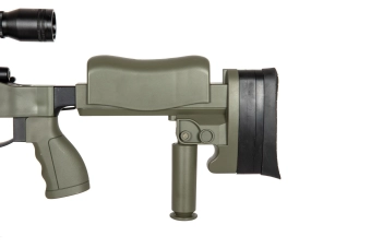 Airsoftová odstřelovací puška MB4413D - olivově zelená