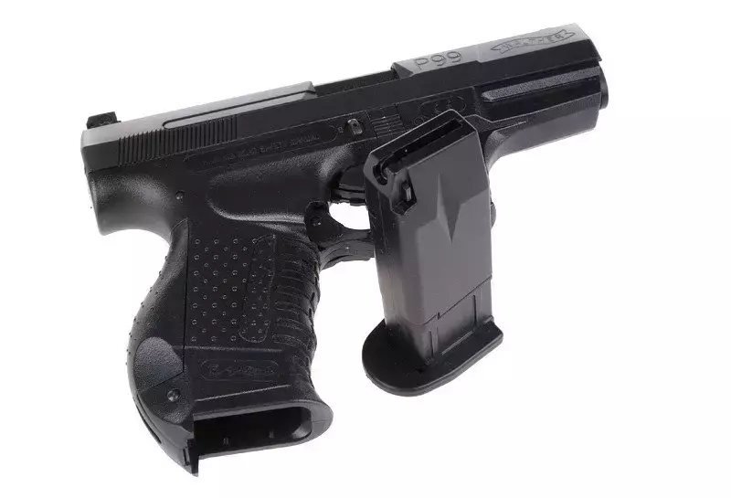 Spring-loaded replica of the Walther P99 pistol