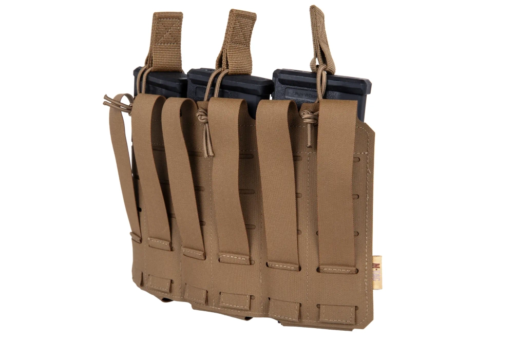  M-Tac Chargeur flexible pour 3 speedloaders Elite Laser Cut Coyote Brown
