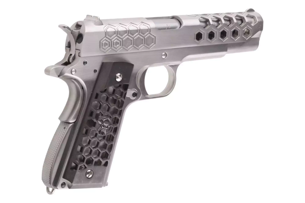 Airsoft pistole 1911 Hex Cut V.3 - Stříbrný