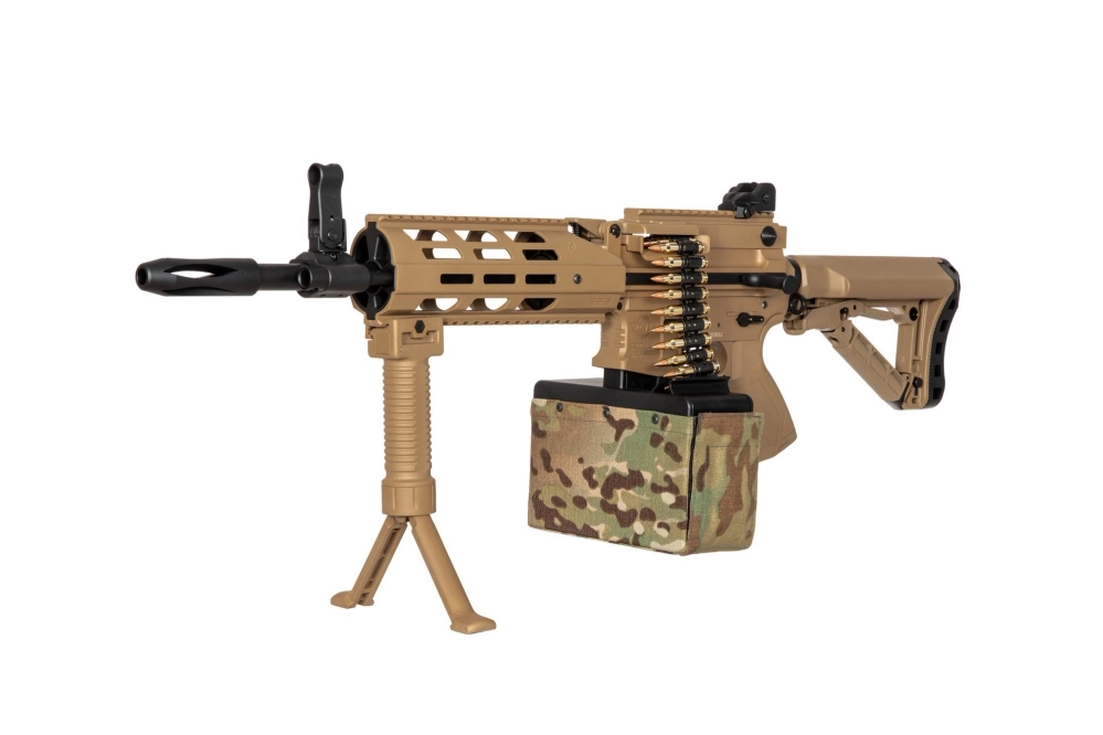 Ametralladora de airsoft CM16 LMG - bronceado