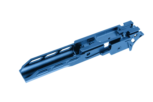 LA Capa Customs V2 Competition aluminium skeleton for TM Hi-Capa replicas (notched version) Blue