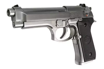 Replika pistole M92 v.2 (LED Box) - stříbrná