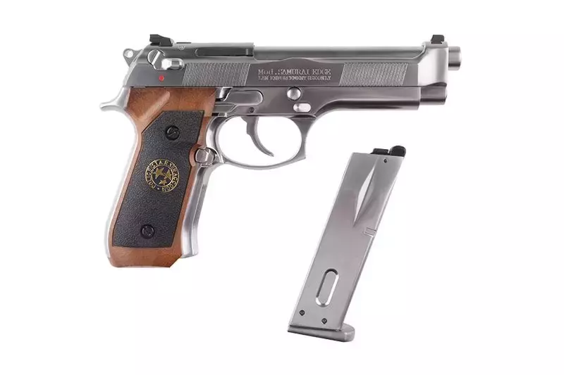 Samurai Edge Standard V.2 M9 Full Auto pistol replica - silver