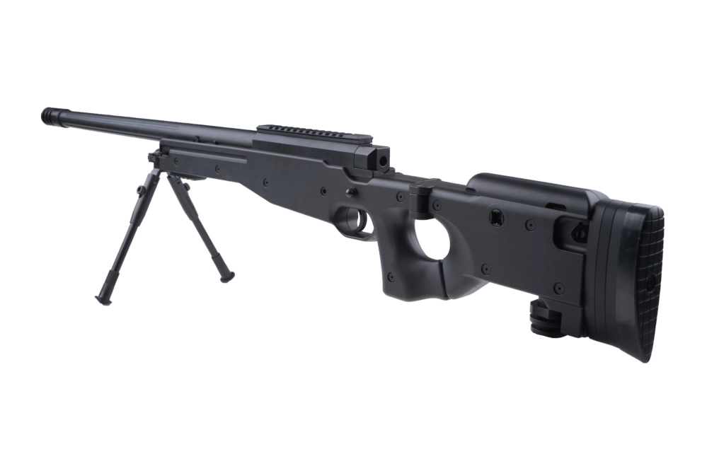 Airsoft pušky odstřelovací puška P288 s dvojnožkou - černá