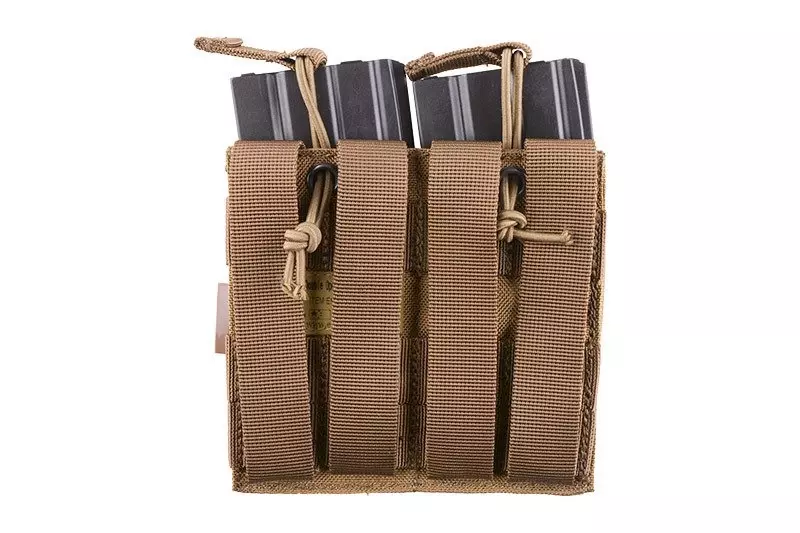Open Top Double Pouch for M4/M16 Magazine - coyote brown