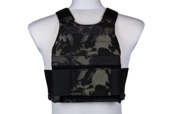 FCS-type tactisch vest met MK borstlap - MC Zwart