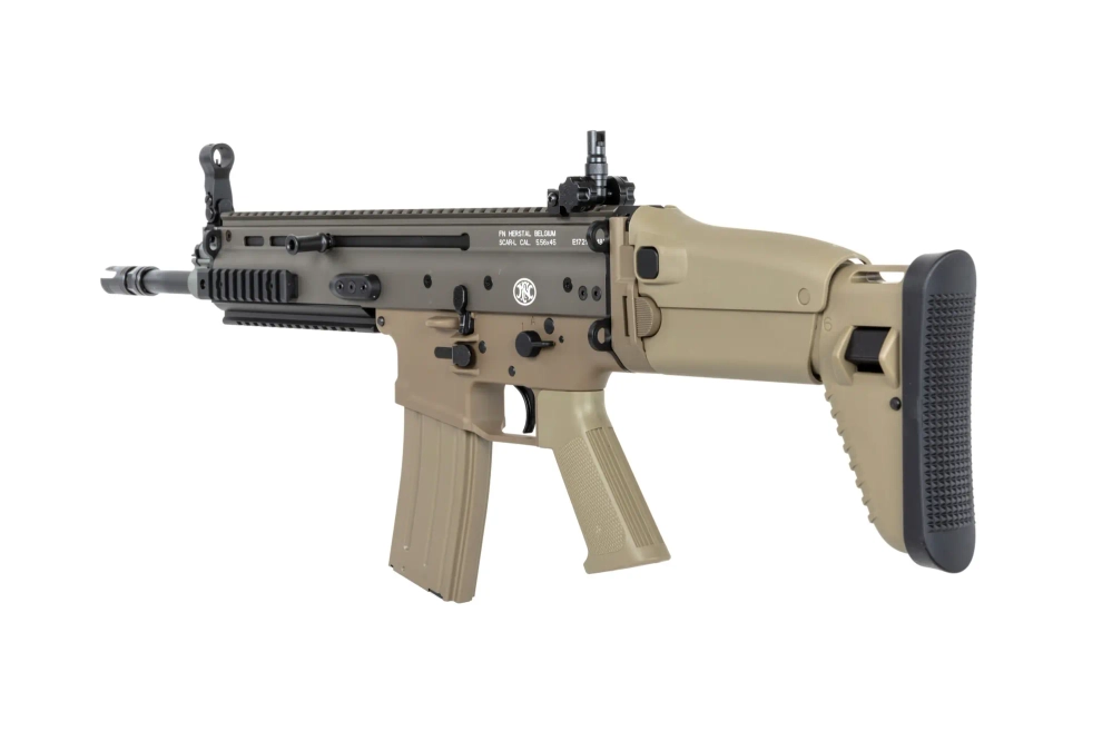 airsoft Cybergun x FN HERSTAL SCAR-L assault rifle with transport case Tan
