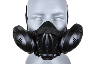 Masque de modélisation respiratoire tactique noir