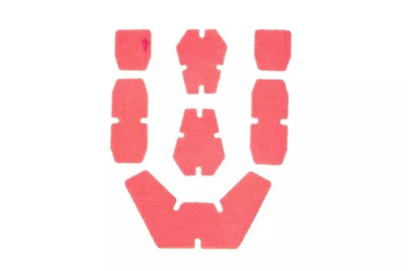 Zestaw rzepów na hełmy typu CP - różowy