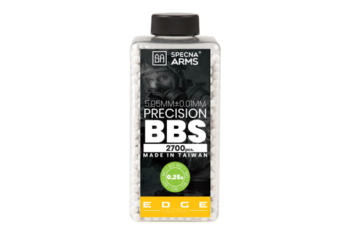 Specna Arms EDGE ULTRA™ BIO 0.25g precision BB's - 2700 pcs - white - bottle