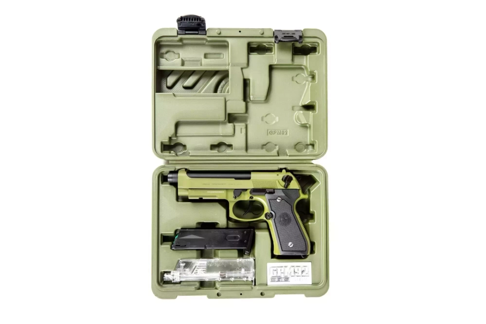 Pistolet airsoft GPM92 GP2 - Vert chasseur