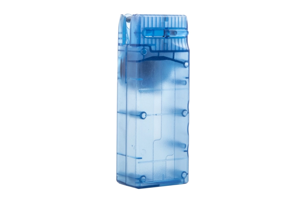 Cargador rápido con manivela para cargadores M4/M16 - Azul transparente