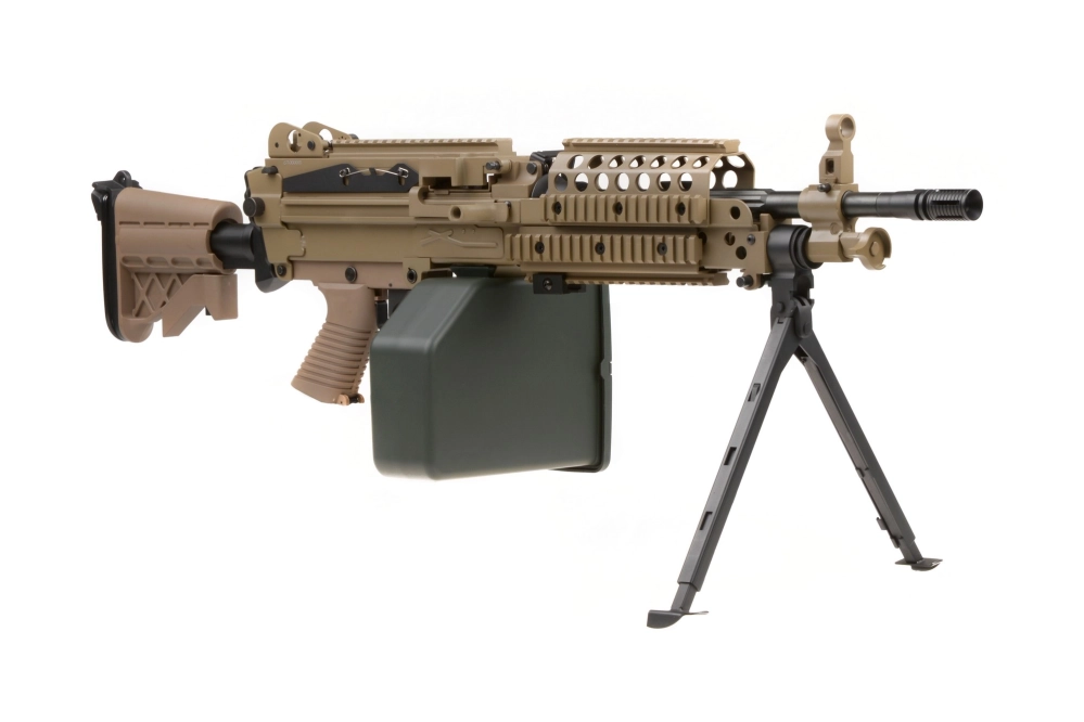 Airsoft kulomet H.M.G. MK46 - tan