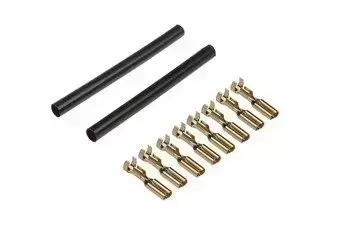 Set of Golden-Plated Motor Clamps - 8 Pcs