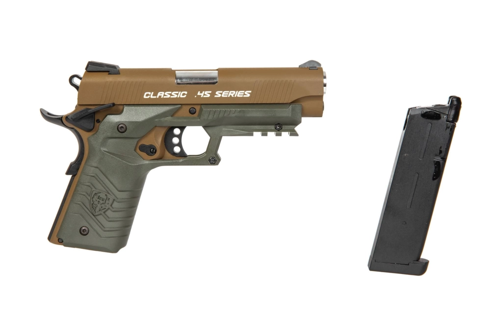 Réplique de pistolet HG-172 tan/olive