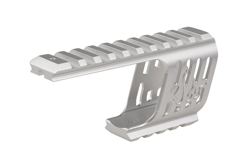 RIS Mounting Rails for Dan Wesson DW 715 Revolver Replicas - Silver
