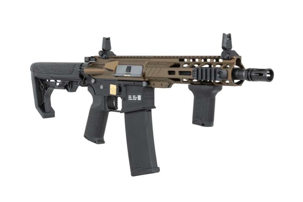 Specna Arms RRA SA-P25 PRIME™ HAL™ ETU Light Ops Stock airsoft Carbine High Torque Half-Tan Version