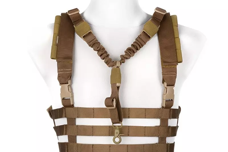 Taktická vesta Chest rig nízkoprofilový typ - Coyote Brown